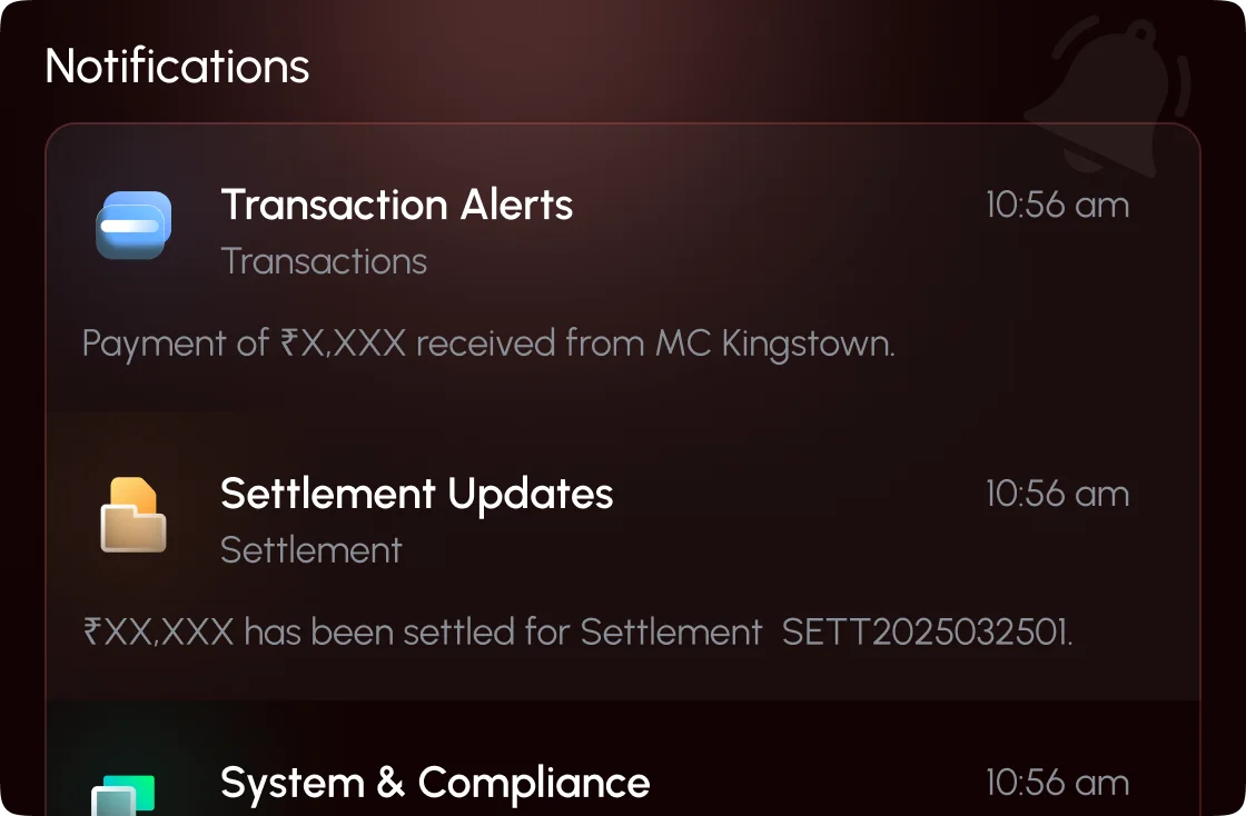 Disbursement & Notification